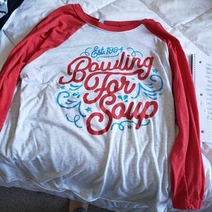 Bowling for soup concert baseball shirt L
